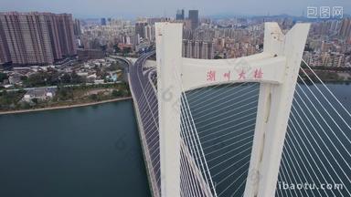 <strong>航拍</strong>广东潮州大桥建筑风光